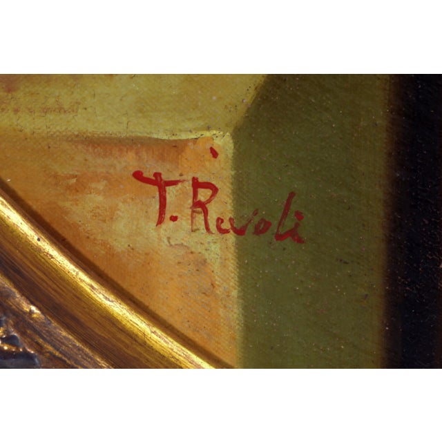 Tommaso Rivoli, Italian Woman at the Fountain, 1990s, Oil Painting on Canvas, Framed For Sale - Image 6 of 10