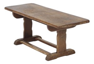Antique Rustic Farmhouse Refectory Coffee Table in Oak