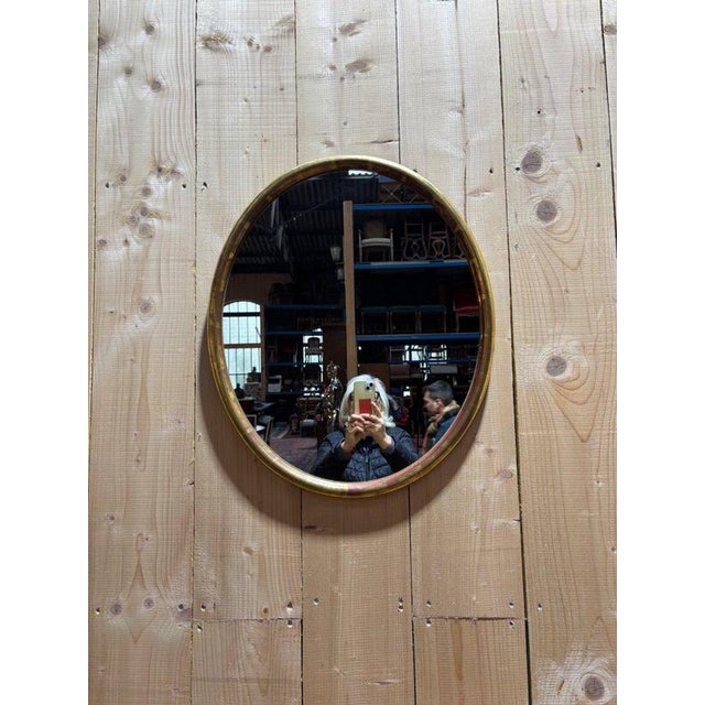 20th Century Louis XVI Oval Mirror For Sale - Image 3 of 7