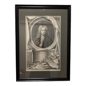 1741 Engraving of Sr. William Wyndham Bar by Jacobus Houbraken