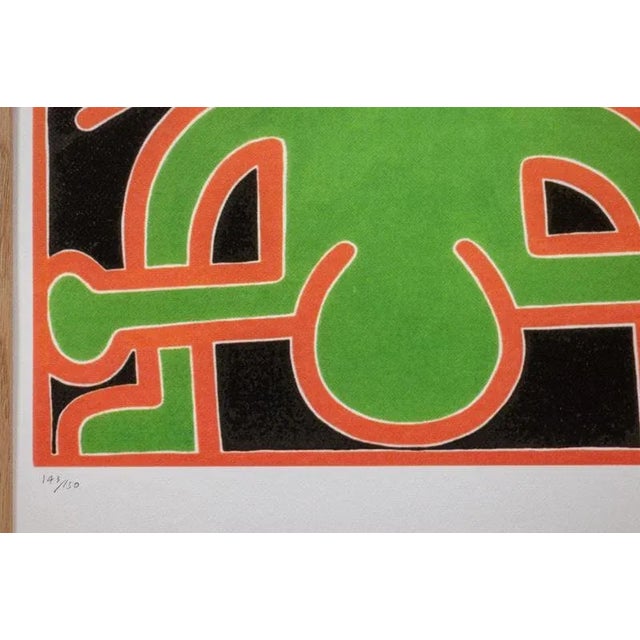 1990s Keith Haring, Composition, Color Silkscreen Print, 1990s, Framed For Sale - Image 5 of 6