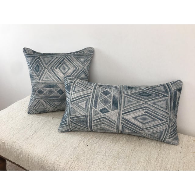 Geometric Printed Pillow Cover For Sale - Image 4 of 5