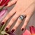 Natural Solitaire Blue Topaz Ring 6.5 14k W Gold 19.58 Cts Certified For Sale In New York - Image 6 of 18
