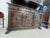Traditional Carved Walnut Italian Renaissance Revival Buffet With Lion Supports and Wrought Iron Glass Doors For Sale - Image 3 of 12