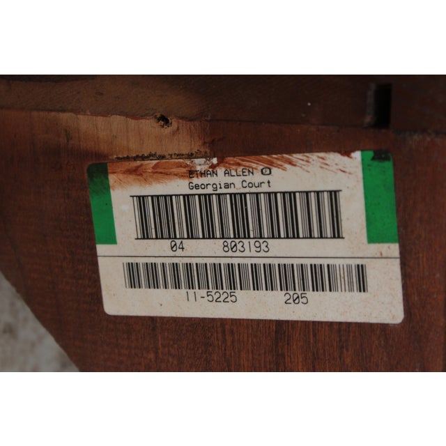 Ethan Allen Cherry Georgian Court Tall Chest on Chest For Sale - Image 15 of 15