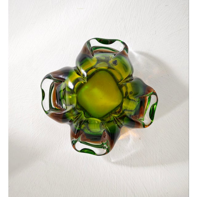 Vintage Italian Sommerso Murano Glass Bowl, 1960s For Sale - Image 15 of 16