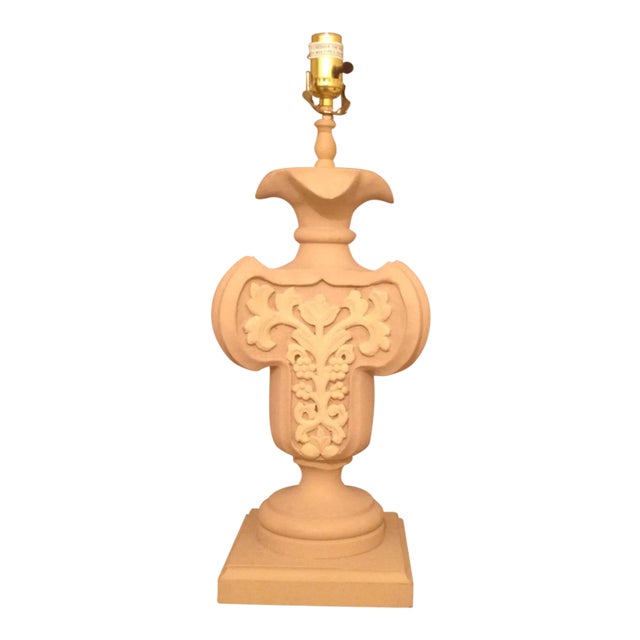 Hand Carved Three Dimensional Classic Lamp For Sale