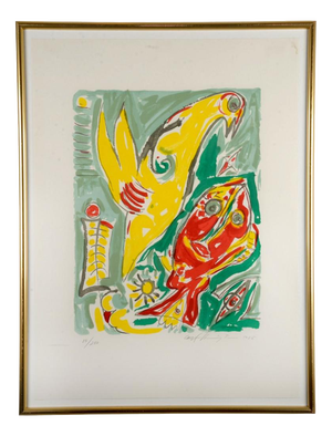 Carl-Henning Pedersen, H. C. Andersen Suite, 1890s, Lithograph, Framed