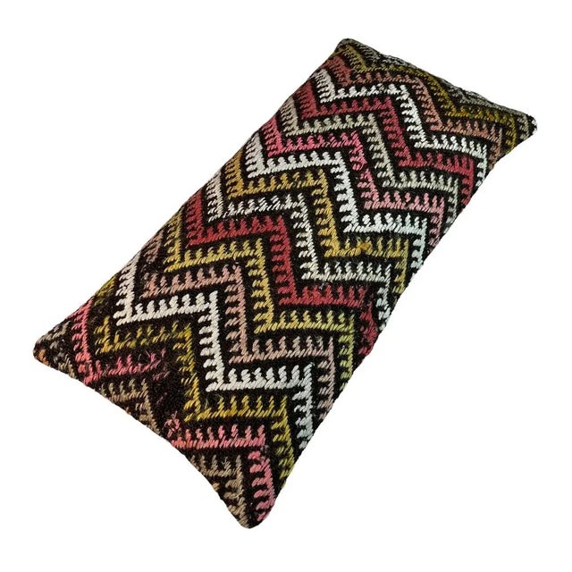 Vintage Turkish Kilim Cushion Cover, 1970s For Sale - Image 9 of 11