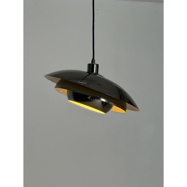 Vintage Chrome Pendant, 1970s For Sale - Image 6 of 9