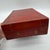 Paint Vintage Chinese Gilt Red Lacquer Leather Document Box With Dragon & Phoenix For Sale - Image 7 of 14