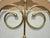 Vintage Elliott's Design Mid Century Iron White Gold Queen Bed Frame Headboard For Sale - Image 9 of 14