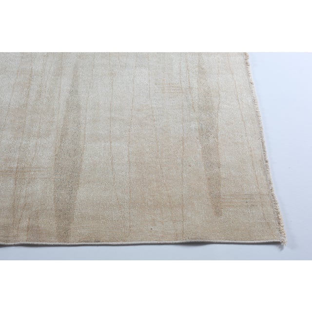 Mid 20th Century Soft-Toned Vintage Anatolian Tribal Rug – Quiet Modern Elegance -6' 7'' X 8' 2'' For Sale - Image 5 of 12