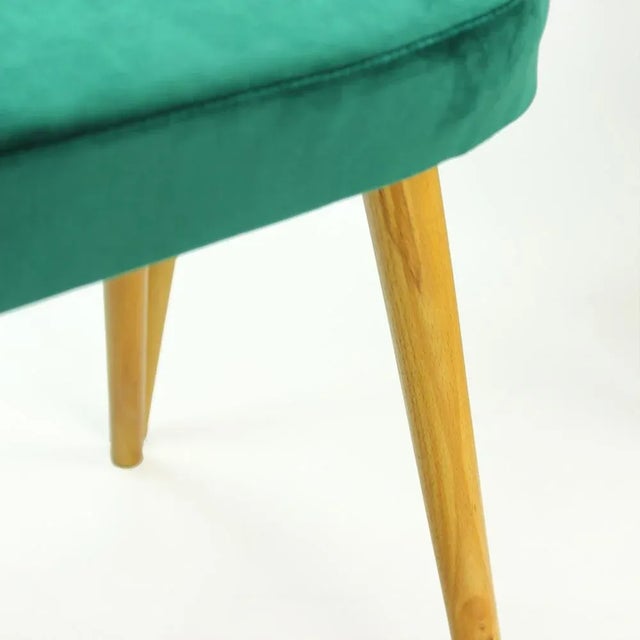 Dining Chairs by Oswald Haerdtl in Velvet for Ton, Czechoslovakia, 1950s, Set of 4 For Sale - Image 16 of 18