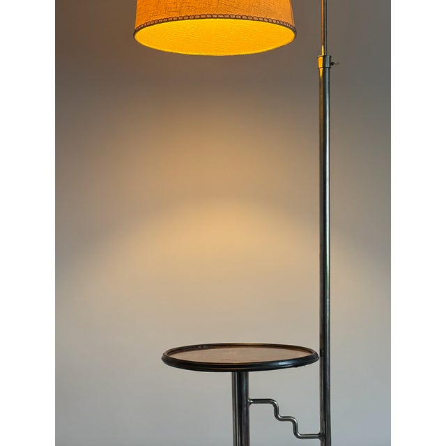 Silver Art Deco Floor Lamp For Sale - Image 8 of 9