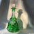 Mid 19th Century Large Antique German Emerald Green Cut-to-Clear Crystal Decanter For Sale - Image 18 of 18