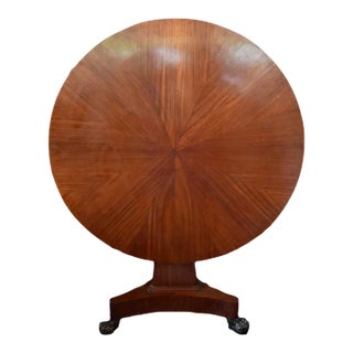 Italian Folding Walnut Table With Claw Feet For Sale