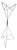 Postmodern Sculptural White Lacquered Steel Coat Stand with Turned Wooden Beads, 1988 For Sale