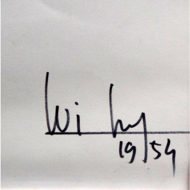 Surrealism 1954 Untitled Surrealist Drawing by Wifredo Lam For Sale - Image 3 of 5