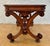 1930s Spanish Baroque Revival Writing Table with Lyre Legs and Leather Top, 1920s For Sale - Image 5 of 10