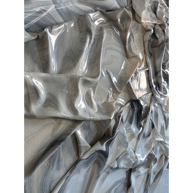 Paint "Sanctum" Round 36" Original Sculptural Abstract Painting by Shelly Floyd For Sale - Image 7 of 8