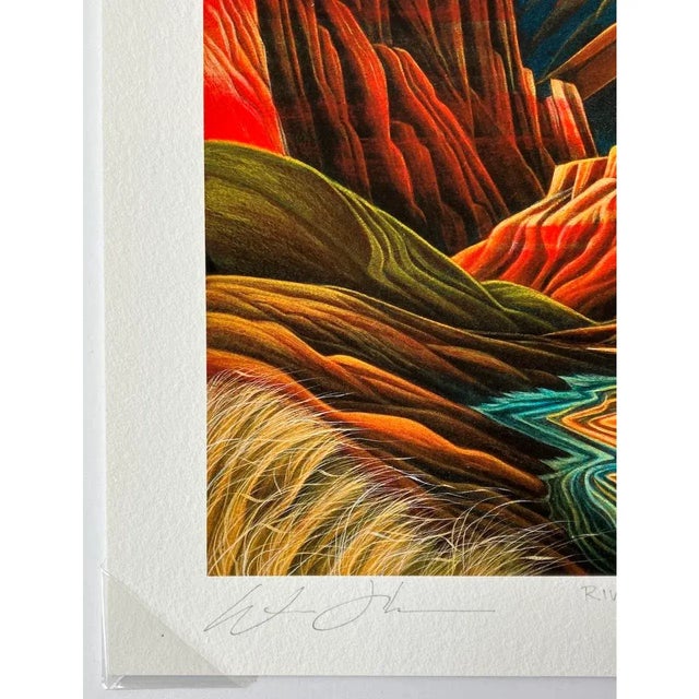 Modern William Haskell "Riverside Encampment" Giclee on Paper Limited Edition Signed / Numbered For Sale - Image 3 of 12