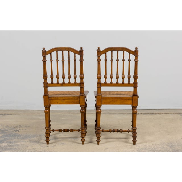 Late 19th Century French Louis XIII Style Dining Chairs W/ Cane Seats - Set of 6 For Sale - Image 18 of 18