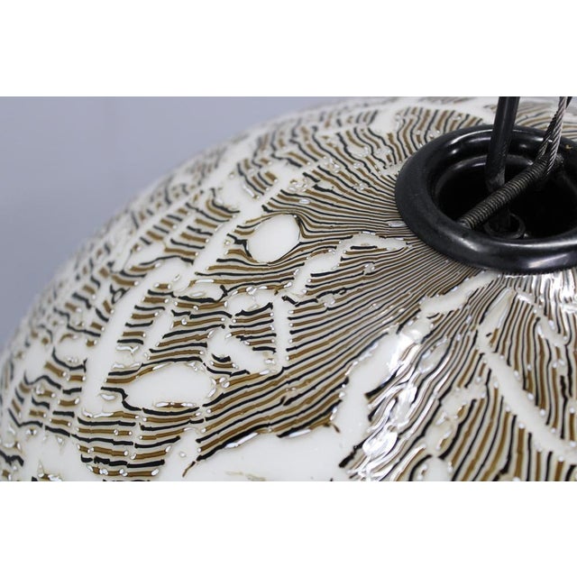 Gold Italian Glass Pendant Light, 1970s For Sale - Image 8 of 11