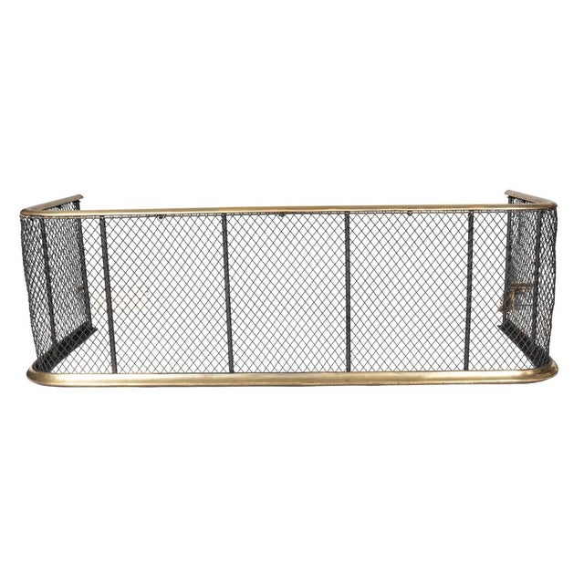 Regency Brass and Wire Fire Fender For Sale - Image 4 of 6