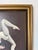 White 1970s Vintage J. Banas Figurative Acrobat Dancer Oil on Artist Board Painting, Framed For Sale - Image 8 of 13