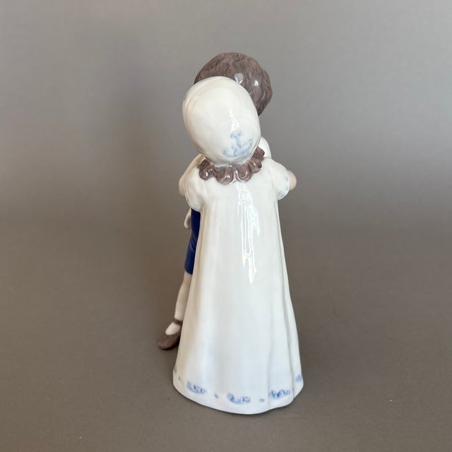 Mid-Century Modern 1950s Bing and Grondahl “Love Refused” Girl Kissing Boy For Sale - Image 3 of 12