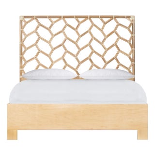 Silas Platform Bed Queen - Natural For Sale