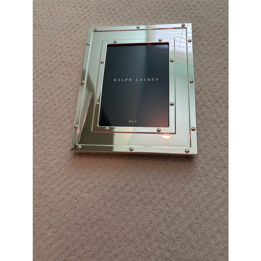 Ralph Lauren Home Bleecker 5 X 7 Silver Plated Frame New in Box