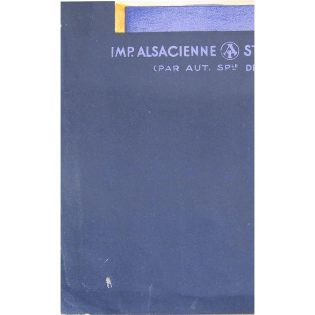 Purple Original Vintage French 1930s Travel Poster, Les Trois Epis (Turckheim) For Sale - Image 8 of 12