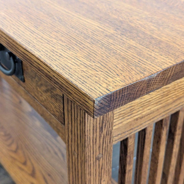 Mission Style Console Table For Sale - Image 9 of 10