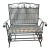 1980s Woodard Style Wrought Iron Swinging Bench For Sale