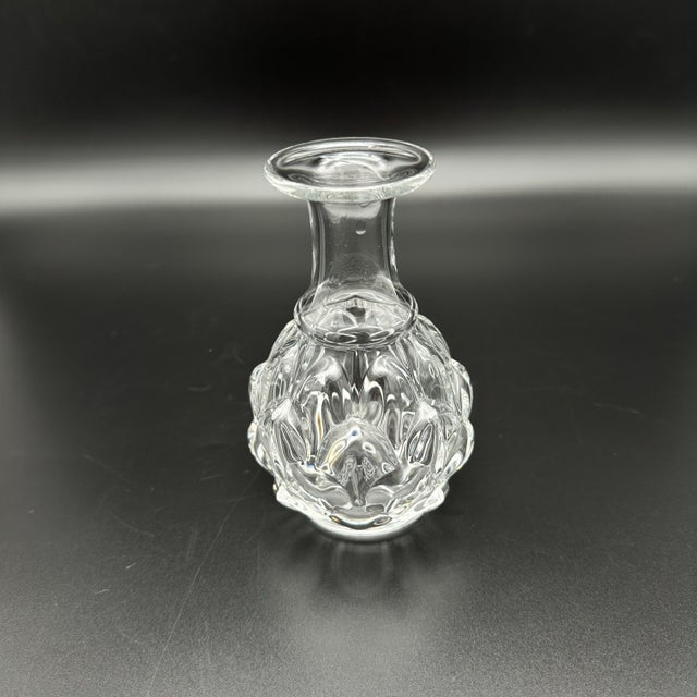 Contemporary Vintage Baccarat for Tiffany & Co Artichoke Shape Bud Vase For Sale - Image 3 of 5
