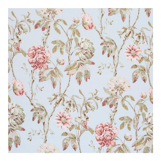 Sample - Schumacher Daydream Fabric in Sky For Sale