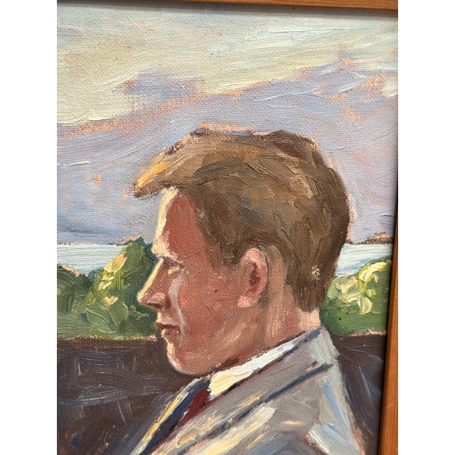 Fröding, Portrait, 1975, Oil on Canvas, Framed For Sale - Image 14 of 18