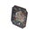 This finely detailed ceramic square tray features a rich, deep blue ground framing a central offwhite-toned cartouche....