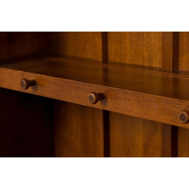 Contemporary Birch Wood Kitchen Hutch / Cabinet | Chairish