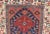 Antique Persian Kurdish Rug With Medallion Design in Blue, Red, and Ivory For Sale - Image 9 of 13