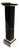 Art Deco Belgian Black Veined Marble and Carrara Marble Column Pied De Stal, 1930s For Sale