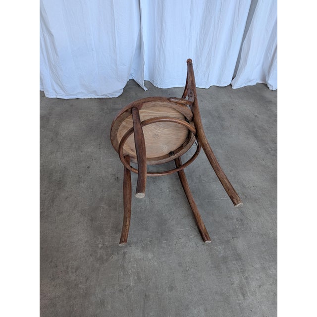 Vintage Carved Bentwood Dining Chair in the style of Thonet Style, 1960s For Sale - Image 9 of 18