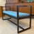 Wood 1950s Mid Century Modern Geometric Lacquered Mahogany Bench For Sale - Image 7 of 10
