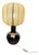 Vintage Italian Silver-Glazed Table Lamp, 1970s For Sale