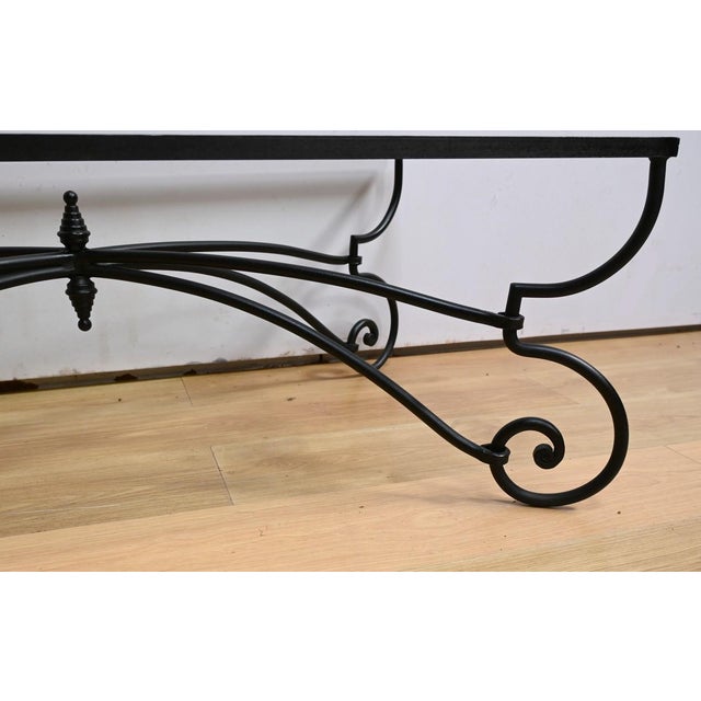 Art Nouveau Wrought Iron Coffee Table, 1940s For Sale - Image 10 of 18