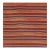 1950s Multi Stripe Geometric Flatweave Wool Vintage Turkish Kilim Square Rug For Sale