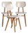 Vintage White Chairs, 1960s, Set of 3 For Sale