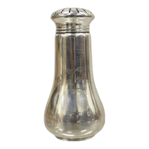 Antique Wilcox Sp Co. 4281 Silver Plated Seasoning Spice Shaker "E" Monogram